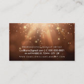 MODERN SPARKLY LIGHT grillige warme koffie bruin Visitekaartje (Achterkant)