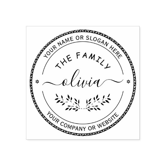 MODERN | Speciaal zakelijk Logo Rubberstempel (Afrduk)