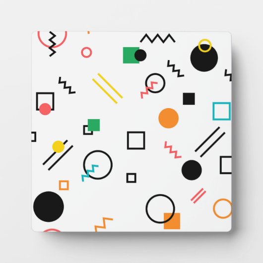 Modern, speels, cool, trendy, Memphis geometrisch Fotoplaat (Voorkant)
