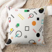 Modern, speels, cool, trendy, Memphis geometrisch Kussen (Deken)