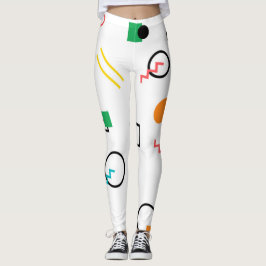 Modern, speels, cool, trendy, Memphis geometrisch Leggings