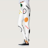 Modern, speels, cool, trendy, Memphis geometrisch Leggings (Links)