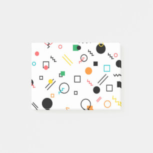 Modern, speels, cool, trendy, Memphis geometrisch Post-it® Notes