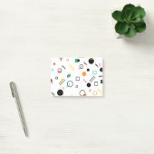 Modern, speels, cool, trendy, Memphis geometrisch Post-it® Notes (Kantoor)