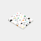 Modern, speels, cool, trendy, Memphis geometrisch Post-it® Notes (Schuin)