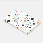 Modern, speels, cool, trendy, Memphis geometrisch Post-it® Notes (Schuin)