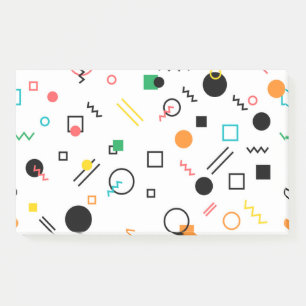 Modern, speels, cool, trendy, Memphis geometrisch Post-it® Notes