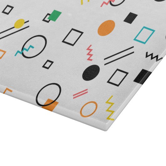 Modern, speels, cool, trendy, Memphis geometrisch Snijplank (Hoek)