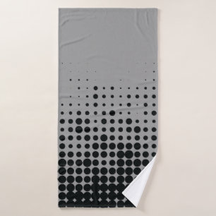 Modern, speels, stadgeometrisch cirkelpatroon badhanddoek