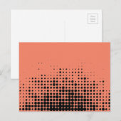 Modern, speels, stadgeometrisch cirkelpatroon briefkaart (Voorkant / Achterkant)