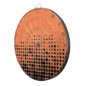 Modern, speels, stadgeometrisch cirkelpatroon dartbord (Voorkant Rechts)