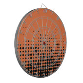 Modern, speels, stadgeometrisch cirkelpatroon dartbord (Voorkant Links)