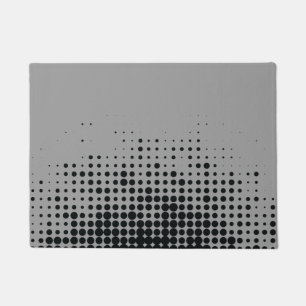 Modern, speels, stadgeometrisch cirkelpatroon deurmat