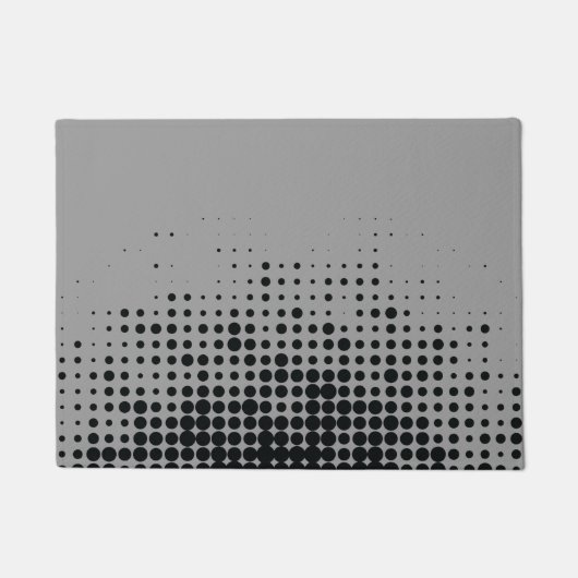 Modern, speels, stadgeometrisch cirkelpatroon deurmat (Voorkant)