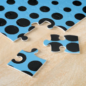 Modern, speels, stadgeometrisch cirkelpatroon legpuzzel (Zijkant)