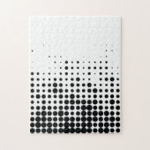 Modern, speels, stadgeometrisch cirkelpatroon legpuzzel (Verticaal)