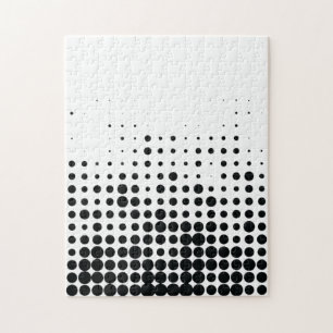 Modern, speels, stadgeometrisch cirkelpatroon legpuzzel