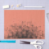 Modern, speels, stadgeometrisch cirkelpatroon tissuepapier (Craft)