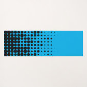 Modern, speels, stadgeometrisch cirkelpatroon yogamat (Achterkant (horizontaal))