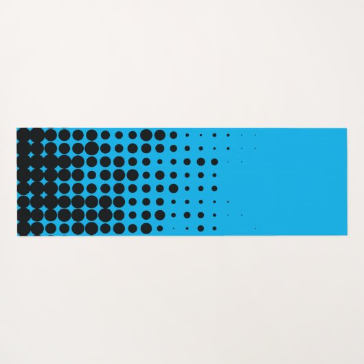 Modern, speels, stadgeometrisch cirkelpatroon yogamat (Achterkant (horizontaal))