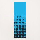 Modern, speels, stadgeometrisch cirkelpatroon yogamat (Voorkant)