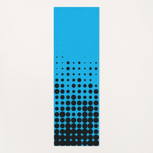 Modern, speels, stadgeometrisch cirkelpatroon yogamat (Voorkant)