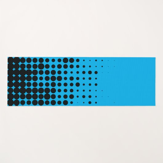 Modern, speels, stadgeometrisch cirkelpatroon yogamat (Voorkant (horizontaal))