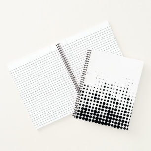 Modern, speels, urbane geometrische cirkelpatroon notitieboek