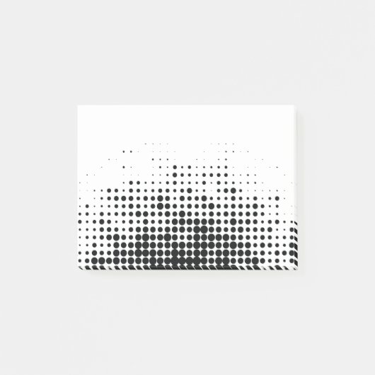 Modern, speels, urbane geometrische cirkelpatroon post-it® notes (Voorkant)