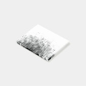 Modern, speels, urbane geometrische cirkelpatroon post-it® notes (Schuin)