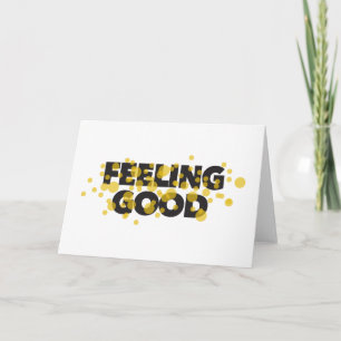 Modern, speels, vrolijk ontwerp van Feeling Good Kaart