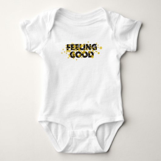 Modern, speels, vrolijk ontwerp van Feeling Good Romper (Voorkant)