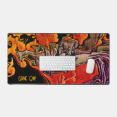  modern spel op Abstracte kleurrijke gamer Bureaumat (Keyboard & Muis)