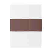 Modern Spiced Terracotta | Matching Wedding Uitnodigingen Wikkel (Achterkant Voorbeeld)