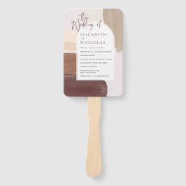 Modern Spiced Terracotta | Weddenschap-programma Handwaaier