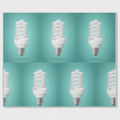 Modern Spiral Compact Fluorescent Lightbulb Cadeaupapier (Vlak)