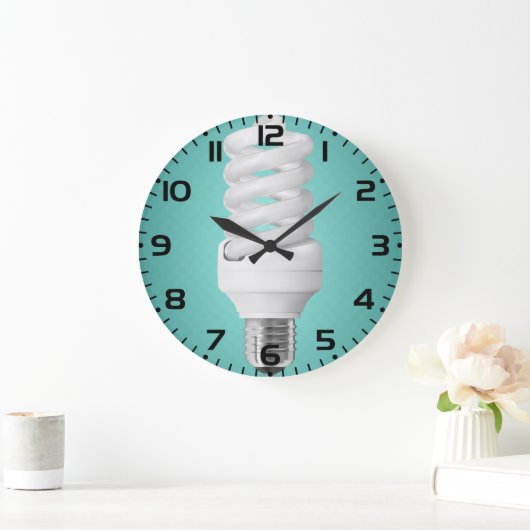 Modern Spiral Compact Fluorescent Lightbulb Grote Klok (Huis)