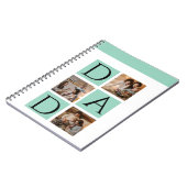 Modern Spiral Photo Notitieboek – 5-foto collage (Linkerzijde)