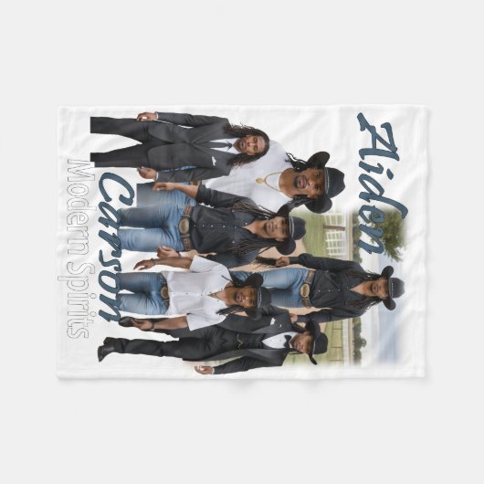 Modern Spirits Aiden Carson Cover Art Sherpa Throw Fleece Deken (Voorkant (Horizontaal))