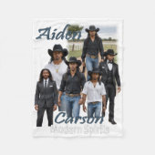 Modern Spirits Aiden Carson Cover Art Sherpa Throw Fleece Deken (Voorkant)