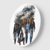 Modern Spirits Crew Cover Art Wall Clock Grote Klok (Hoek)