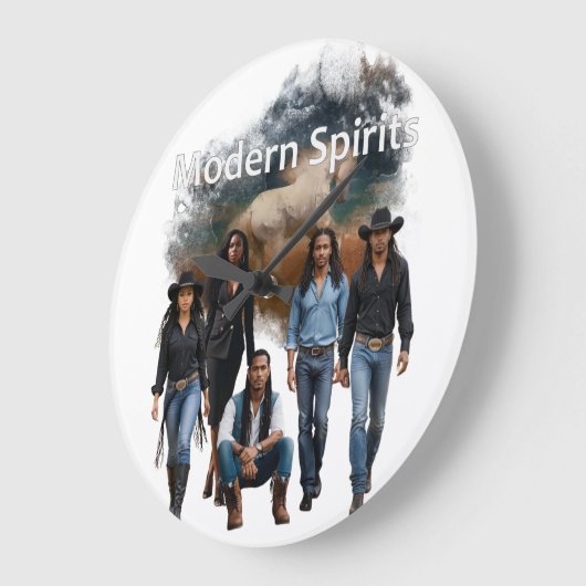 Modern Spirits Crew Cover Art Wall Clock Grote Klok (Hoek)