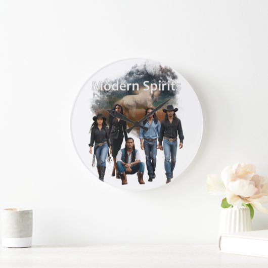 Modern Spirits Crew Cover Art Wall Clock Grote Klok (Huis)