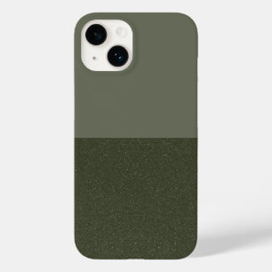 Modern Split Moss Green iPhone 14 Hoesje – Aanpass