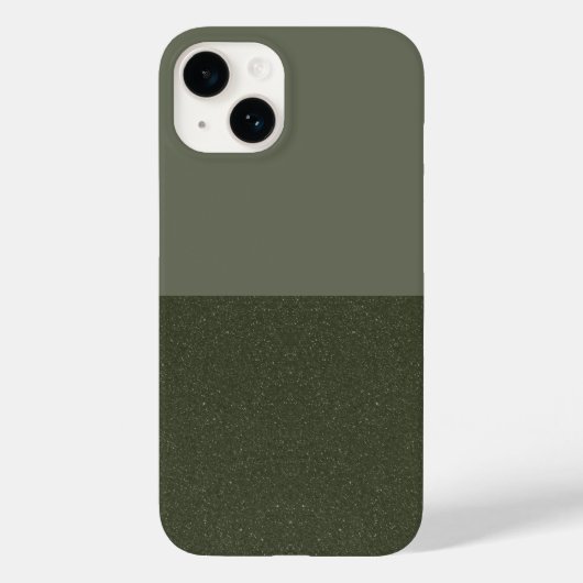 Modern Split Moss Green iPhone 14 Hoesje – Aanpass (Achterkant)