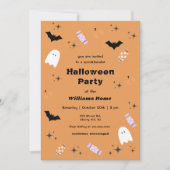 Modern Spooktacular Halloween Party Invitation Kaart (Voorkant)