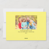 Modern Spooky Pompoen Script Halloween Foto Feestdagenkaart (Achterkant)