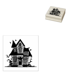 Modern Spooky  Spookhuis Rubberstempel