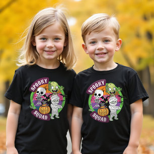 Modern Spooky Squad Kinder Grappige Halloween T-Sh T-shirt