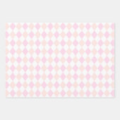 Modern Sports Girls Pink Golf Happy Birthday Inpakpapier Vel (Voorkant)